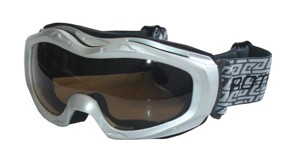 Lyžařské brýle - stříbrné JUNIOR