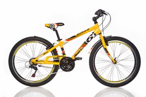 Chlapecké sportovní kolo Dino 24" žluté