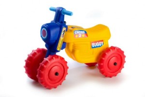 Teddies 50000101 Odrážedlo CROSS 2 žluté plast
