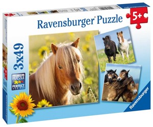 PUZZLE Ravensburger - Koně 3x49 dílků