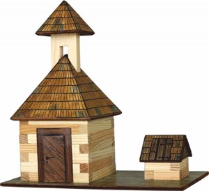 Walachia dřevěná stavebnice - Zvonice a studna