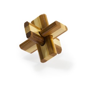 Hlavolam 3D bamboo - Doublecross Puzzle