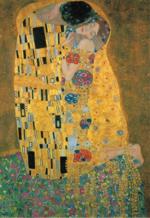 Puzzle METALLIC Klimt, Polibek 1000 dílků
