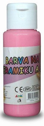 Barva na sklo a keramiku 60ml- růžová