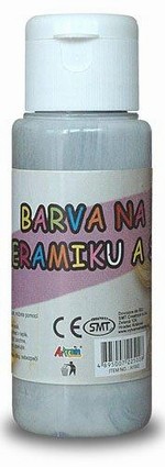 Barva na sklo a keramiku 60ml- šedá