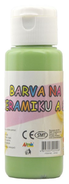 Barva na sklo a keramiku 60ml- zelená