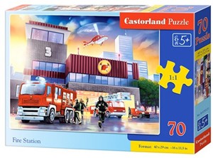 Puzzle Castorland 70 dílků premium - Požární stani