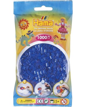 HAMA MIDI Neonové modré korálky 1.000 ks