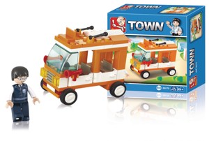 SLUBAN -  Town Serie Mini Bus, 72 dílků