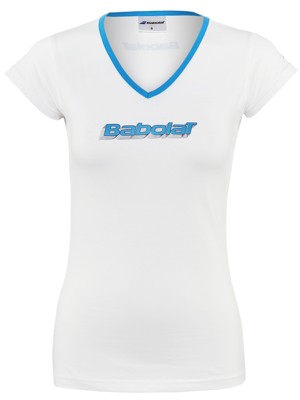 BABOLAT DÁMSKÉ TRIKO WHITE/BÍLÉ