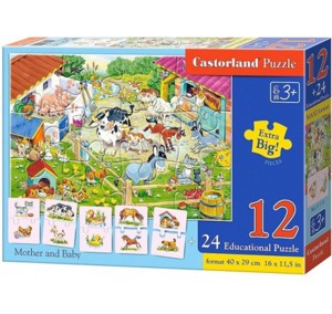Puzzle CASTORLAND - Puzzle 12 dílků a 24 puzzlí