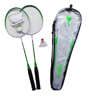 ACRA Badmintonová sada - 2 rakety+ košíček + pouzd