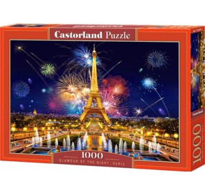 Puzzle 1000 - CASTORLAND Kouzlo noci v Paříži