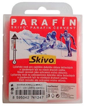 ACRA Skivo vosk sjezdový červený +1°C a vyšší 40 g