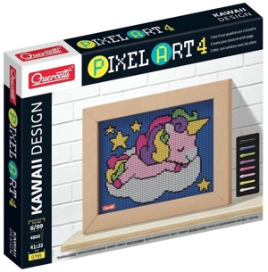 Quercetti 0795 Pixel Art 4 Kawaii Unicorn – mozaik