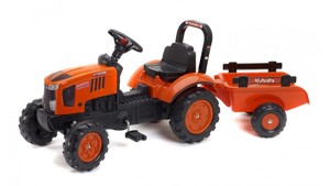 Traktor Kubota M7171 s valníkem oranžový