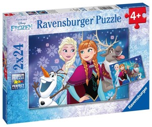 PUZZLE Ravensburger - Ledové království 2x24 dílků