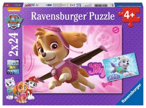 PUZZLE Ravensburger Tlapková Patrola; 2x24 dílků