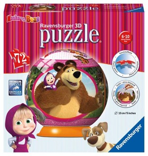 PUZZLE Ravensburger Masha a medvěd 72d PUZZLEBALL 