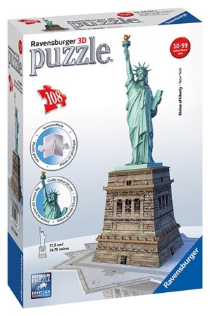 PUZZLE Ravensburger - Socha Svobody 3D 108 dílků