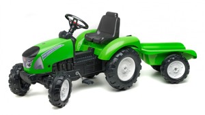 Traktor Garden Master šlapací s valníkem zelený
