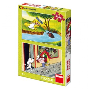 PUZZLE Holky z pohádky 2x48 dílků