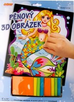 Výtvarné sady - Pěnový 3D obrázek - Mořská panna