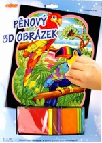 Výtvarné sady - Pěnový 3D obrázek - Papoušci