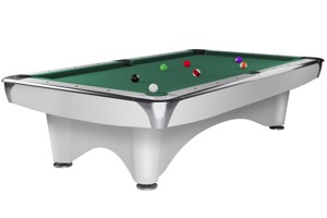 Kulečník pool DYNAMIC III 9ft (254x126) bílý lesk