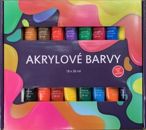 Akrylové barvy 18x36ml NOVINKA