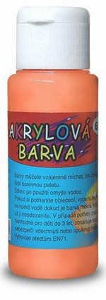Akrylová barva 60ml- oranžová
