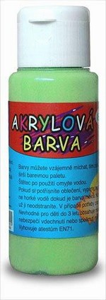 Akrylová barva 60ml - zelená světlá (yellow green)