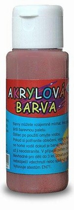 Akrylová barva 60ml- hnědá