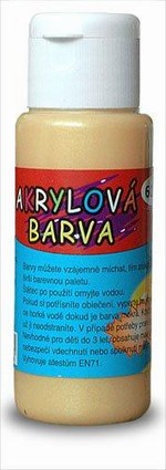 Akrylová barva 60ml- zlatá