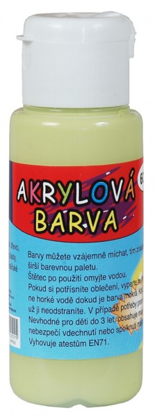 Akrylová barva 60ml - citronově žlutá (lemon yello