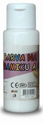 Barva na sklo a keramiku 60ml- bílá