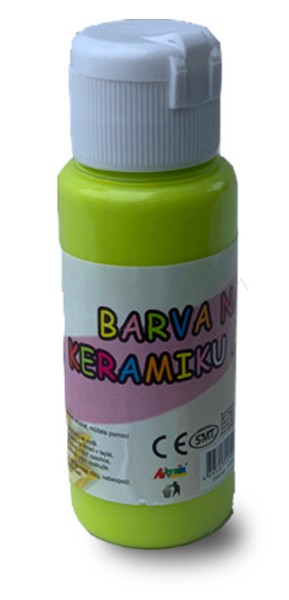 Barva na sklo a keramiku 60ml- citrónově žlutá