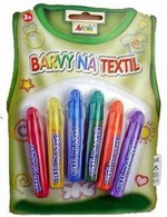 Barvy na textil - Základní barvy na blistru