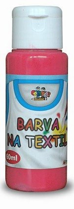 Barva na textil 60ml- červená