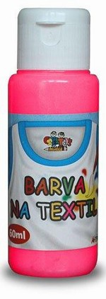 Barva na textil 60ml- fluorescent růžová