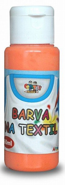 Barva na textil 60 ml- oranžová