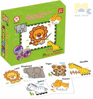 Vybarvovací puzzle zvířátka