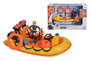 SIMBA Požárník Sam Záchranný člun Neptun + figurka