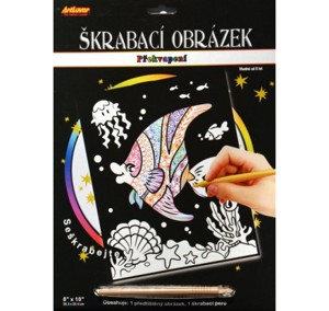 Škrabací obrázek - překvapení - rybičky