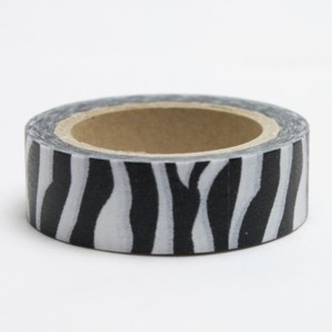 Dekorační lepicí páska - WASHI tape-1ks - zebra