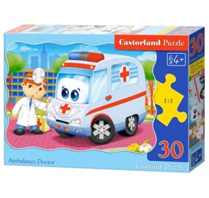 Puzzle CASTORLAND - 30 dílků - Sanitka