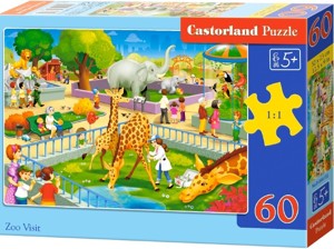 Puzzle CASTORLAND - 60 dílků - Návštěva ZOO