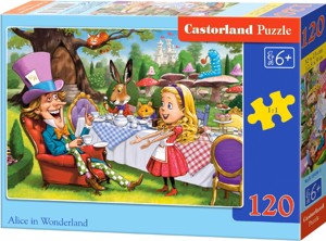 Puzzle CASTORLAND 120 dílků- Alenka v říši divů