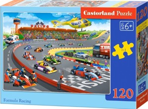 Puzzle CASTORLAND 120 dílků- Závod formulí