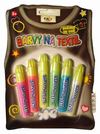 Barvy na textil - 6 ks x 7 ml svítící ve tmě